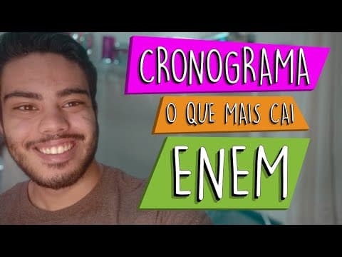 Thumbnail da aula: CRONOGRAMA SOMENTE O QUE MAIS CAI NO ENEM
