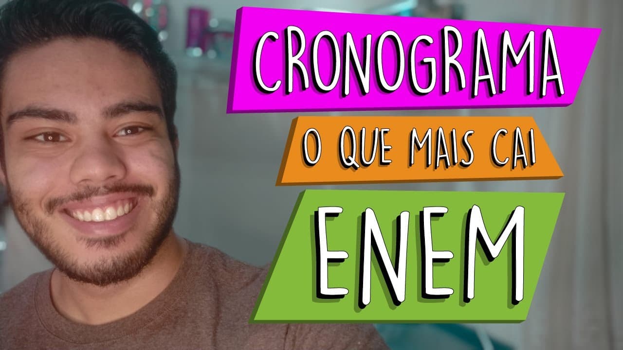 Thumbnail: CRONOGRAMA SOMENTE O QUE MAIS CAI NO ENEM