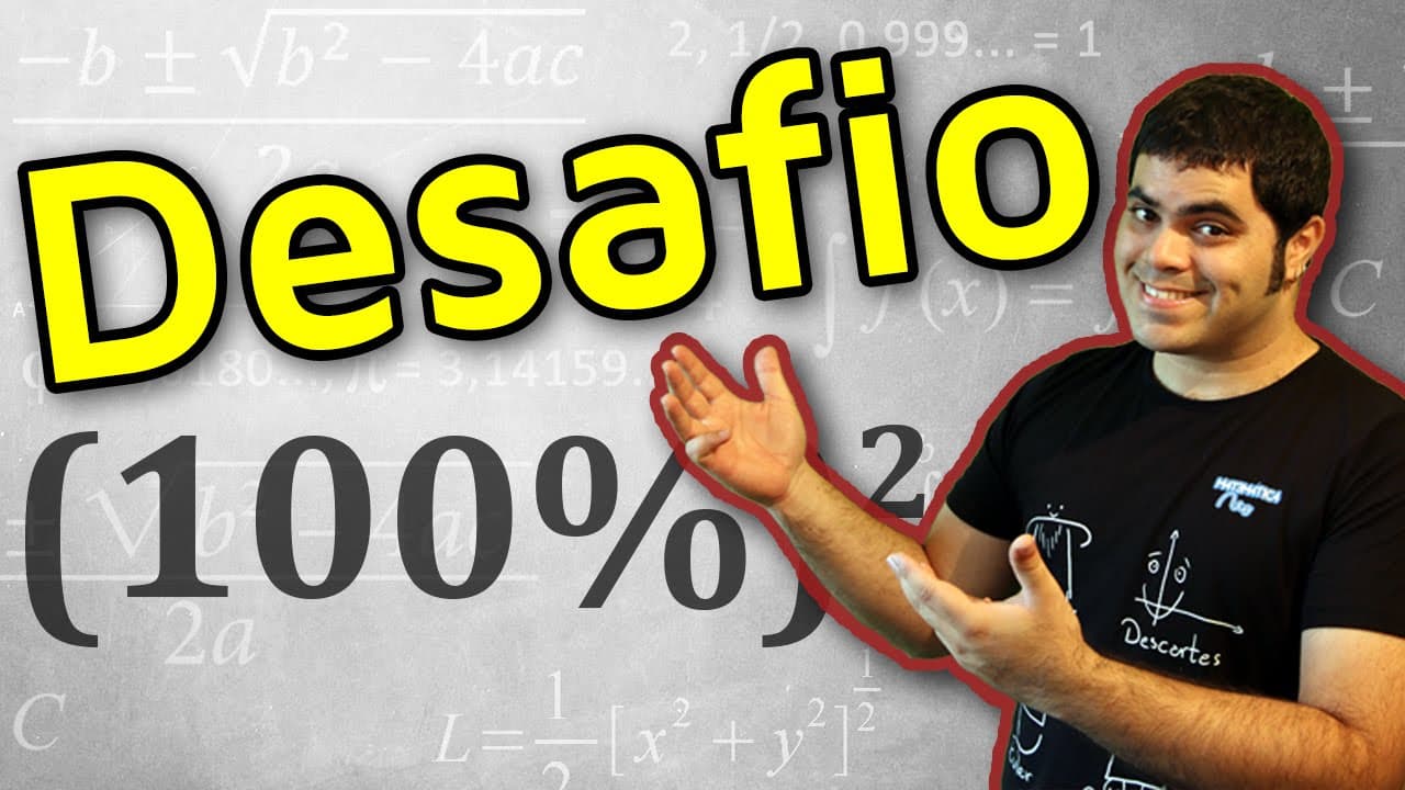 Thumbnail: DESAFIO - Potenciação e Porcentagem | Matemática Rio