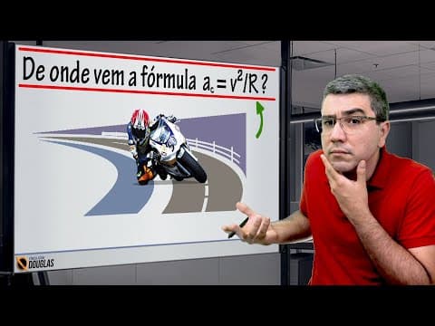Thumbnail da aula: De onde vem a fórmula da aceleração centrípera v²/R? | Demonstração | Alto nível | ITA IME