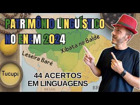 Thumbnail da aula: ENEM 2024: Expressões e termos utilizados no Amazonas são retratados em livro e em camisetas