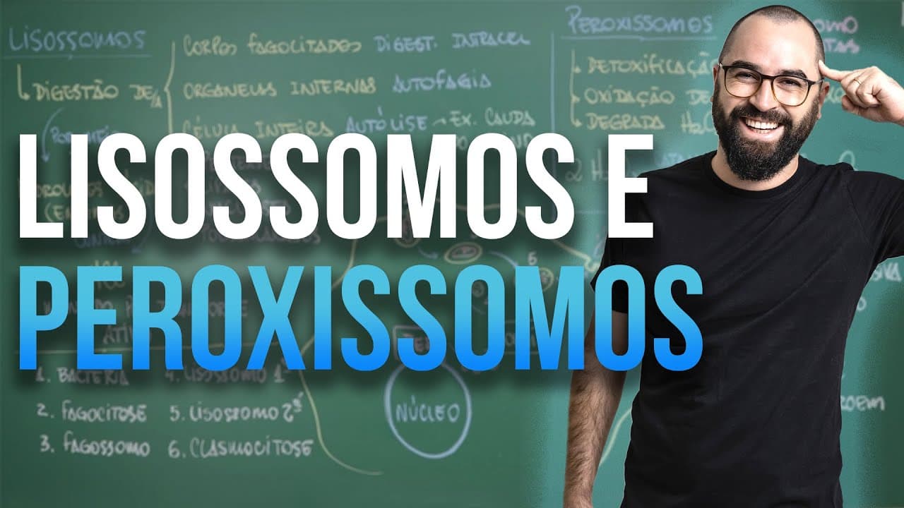 Thumbnail: Lisossomos e Peroxissomos - Aula 23 (Parte 2) - Módulo 1 - Biologia Celular | Prof. Guilherme