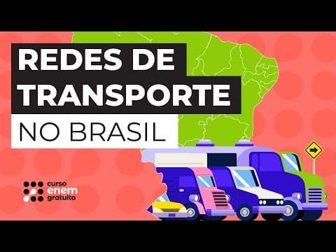 Thumbnail da aula: REDES DE TRANSPORTE NO BRASIL | Geografia para o Enem | Raphael Carrieri