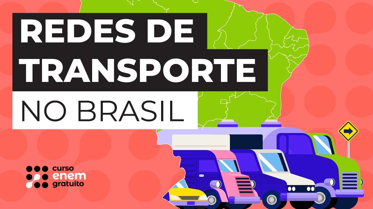 Thumbnail: REDES DE TRANSPORTE NO BRASIL | Geografia para o Enem | Raphael Carrieri