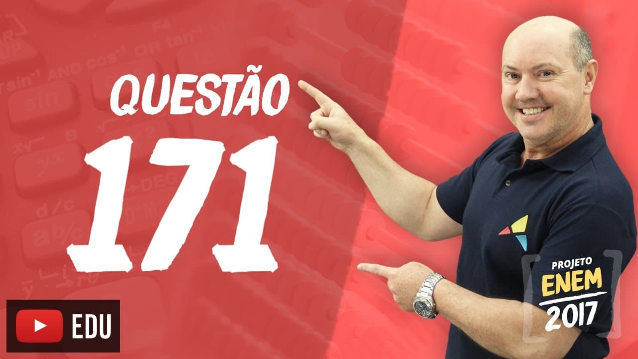 Thumbnail: Enem 2016 - Matemática | Questão 171 (Caderno Rosa)