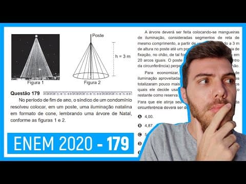 Thumbnail da aula: 🛑Questão 179 Enem 2020 - Resolução Passo a Passo -  No período de fim de ano, o síndico de um..