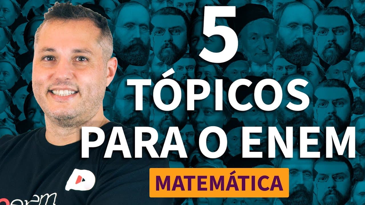 Thumbnail: CINCO ASSUNTOS QUE VÃO CAIR NA PROVA DE MATEMÁTICA DO ENEM | ProEnem