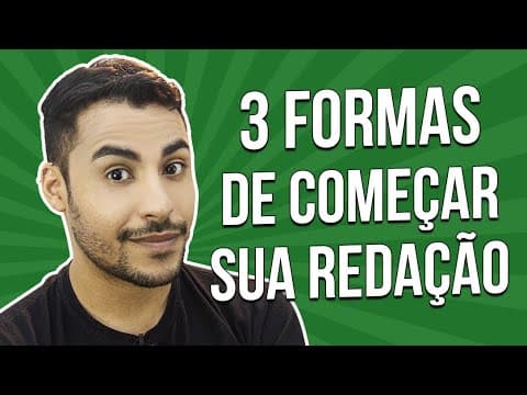 Thumbnail da aula: 3 FORMAS DE COMEÇAR SUA REDAÇÃO | Prof. Romulo Bolivar