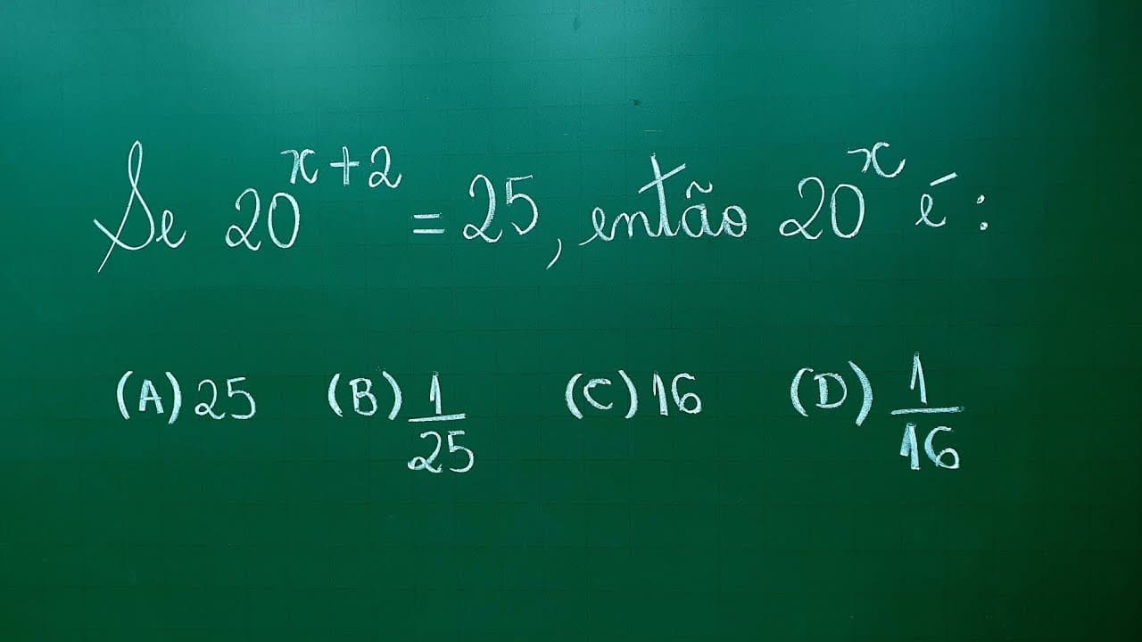 Thumbnail: EQUAÇÃO EXPONENCIAL - Professora Angela Matemática
