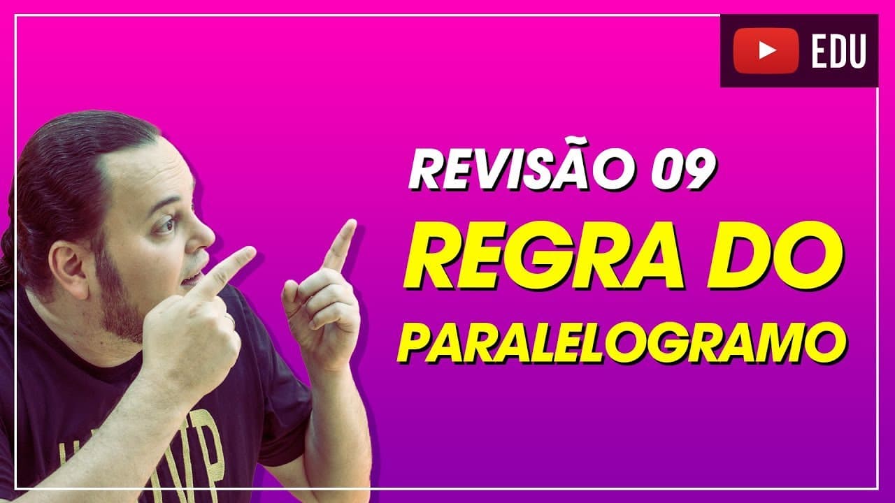 Thumbnail: Adição (soma) de vetores | regra do paralelogramo | ENEM e vestibular | aula 09