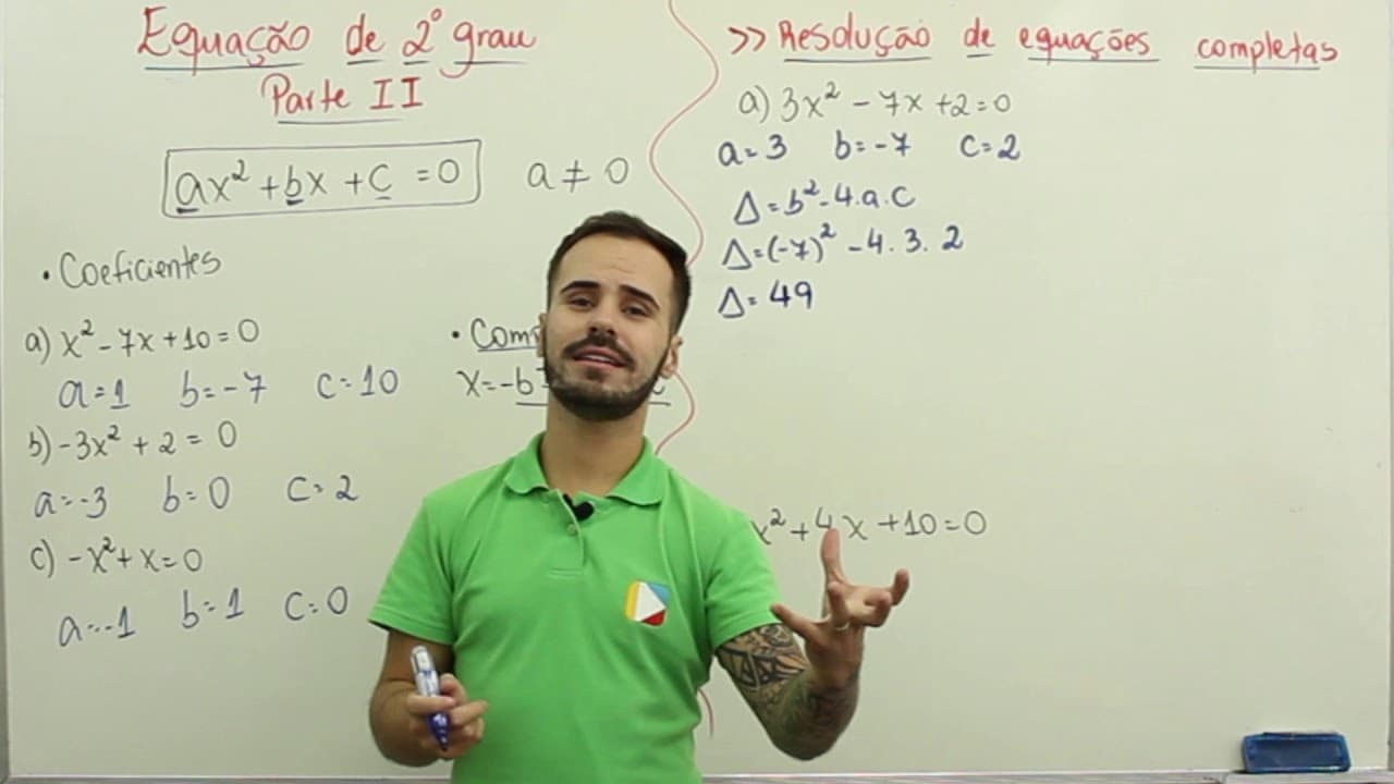 Thumbnail: Matemática - Equações de Segundo Grau - Parte II