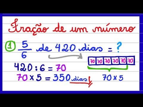 Thumbnail da aula: FRAÇÃO DE UMA QUANTIDADE! EXPLICAÇÃO DE FRAÇÃO DE UM NÚMERO! PORCENTAGEM! VEM APRENDER MATEMÁTICA!