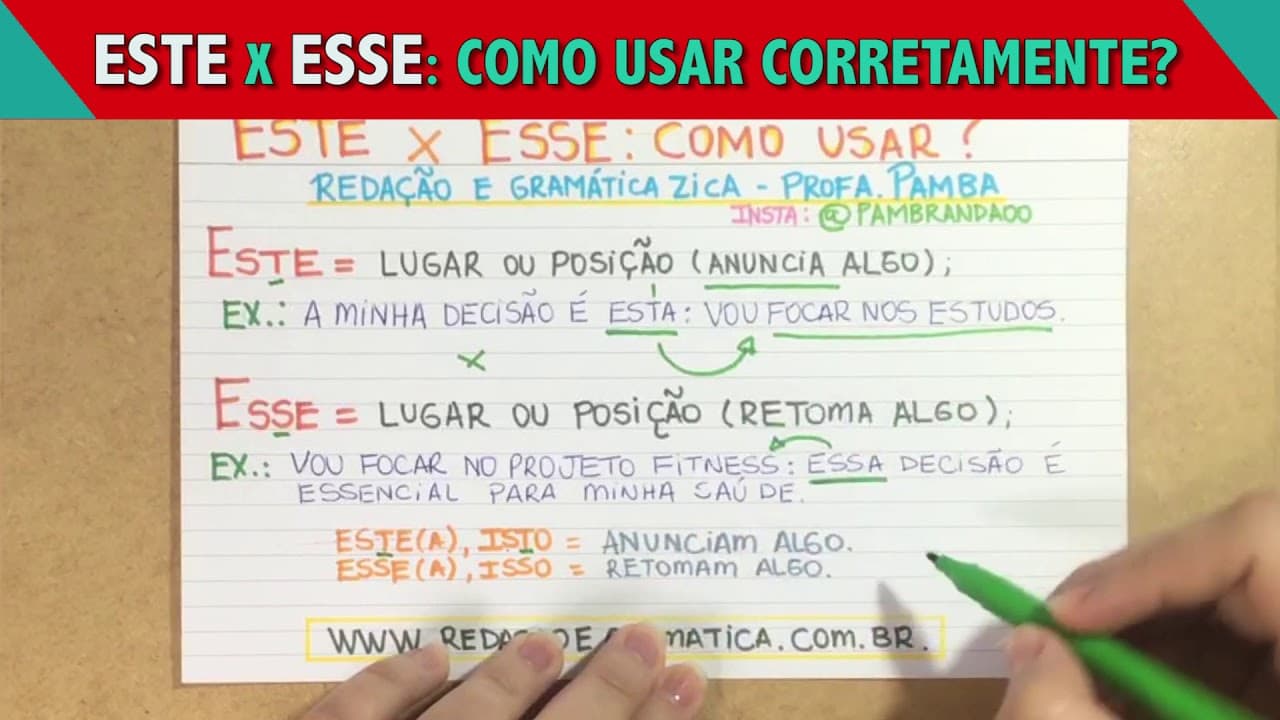 Thumbnail: ESTE OU ESSE: USE CORRETAMENTE