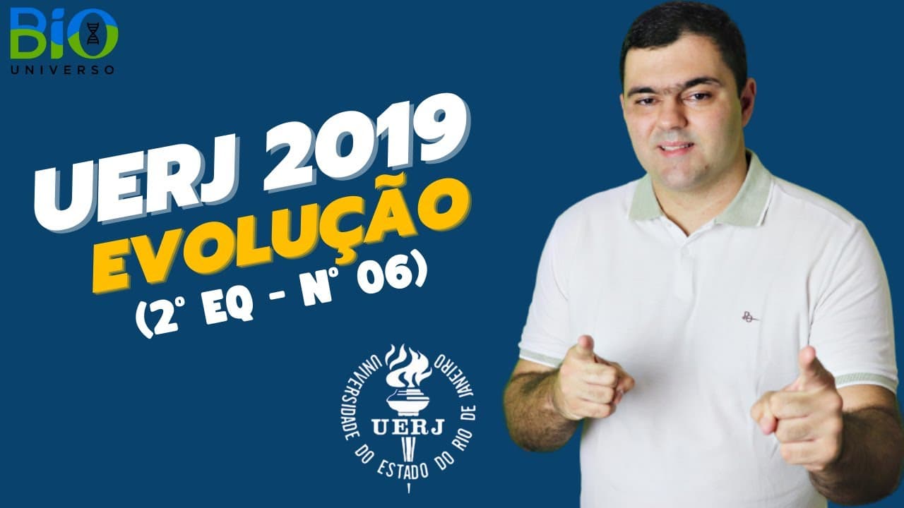 Thumbnail: UERJ 2019 (2º EQ) QUESTÃO 06 - No processo de evolução biológica ao longo