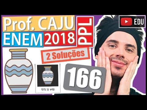 Thumbnail da aula: [ENEM 2018 PPL] 166 📓 ESCALA Um vaso decorativo quebrou e os donos vão encomendar outro para ser