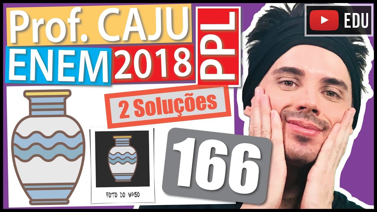 Thumbnail: [ENEM 2018 PPL] 166 📓 ESCALA Um vaso decorativo quebrou e os donos vão encomendar outro para ser