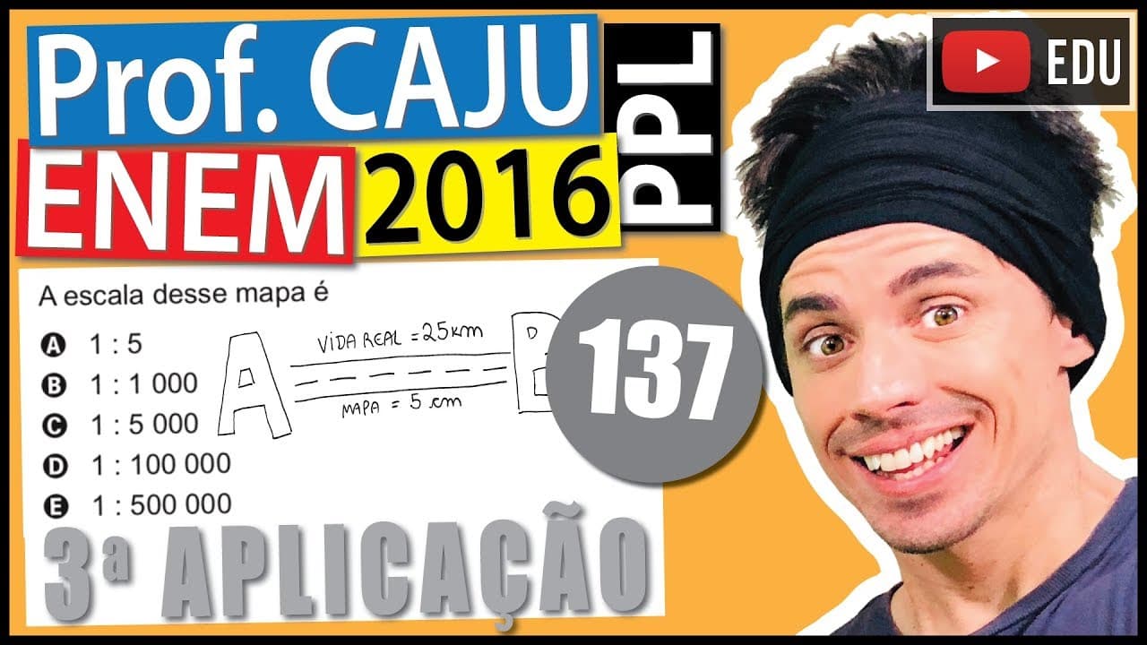 Thumbnail: [ENEM 2016 PPL] 137 📓 ESCALA Um motorista partiu da cidade A em direção à cidade B por meio de