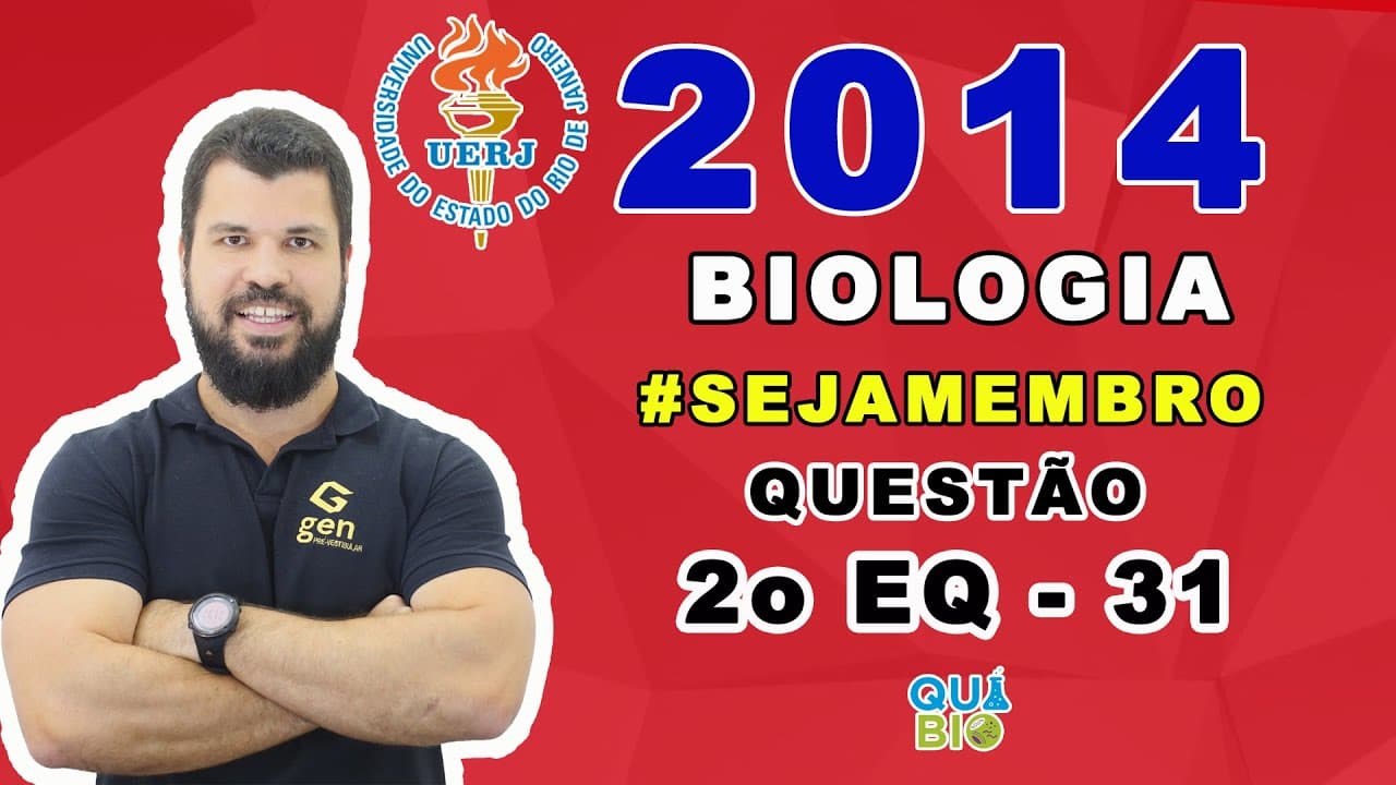 Thumbnail: UERJ 2014 - 2o EQ - Questão 31 - Os indivíduos de uma determinada espécie de peixe bem adaptada a se