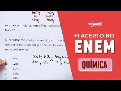 Thumbnail da aula: Decifre esta questão complexa de QUÍMICA para o ENEM | Revisão ENEM 2024 #JuntosAtéaProva