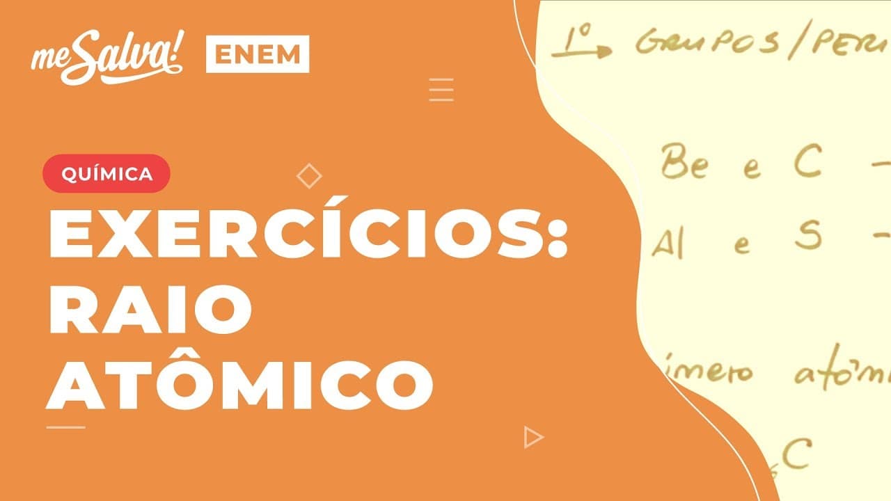 Thumbnail: Exercícios de Raio Atômico Aula 6 - TPE06
