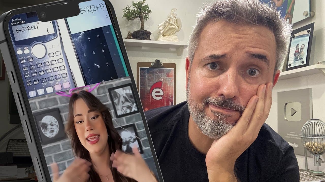 Thumbnail: [REACT] QUAL CALCULADORA ESTÁ CERTA? 🤔 [Vertical]