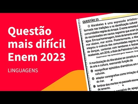 Thumbnail da aula: Entendendo uma questão de Linguagens do ENEM 2023 | ProEnem
