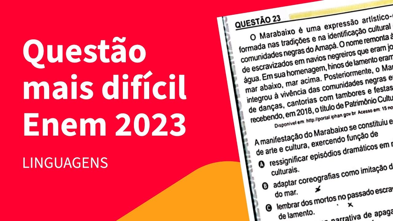 Thumbnail: Entendendo uma questão de Linguagens do ENEM 2023 | ProEnem