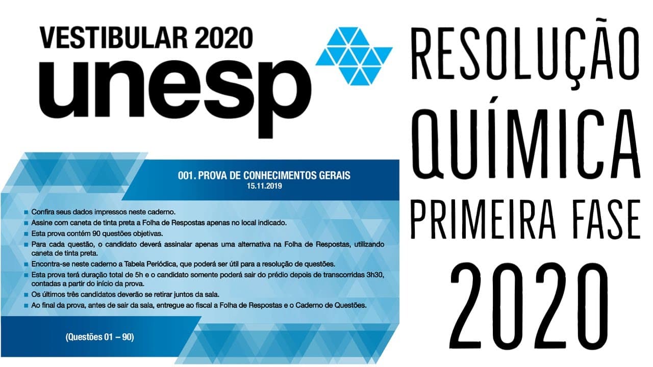 Thumbnail: Questão 64 | Unesp 2020 | Primeira Fase