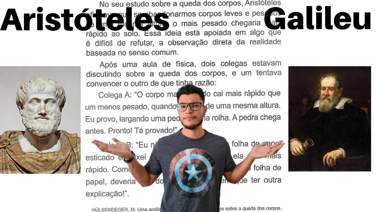 Thumbnail: (Enem 2021) No seu estudo sobre a queda dos corpos, Aristóteles afirmava que se abandonarmos corpos