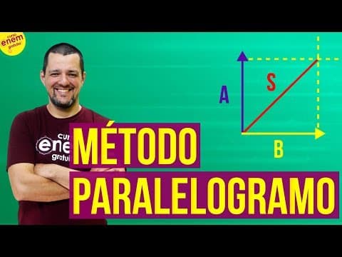Thumbnail da aula: SOMA DE VETORES: MÉTODO DO PARALELOGRAMO | Resumo de Física para o Enem