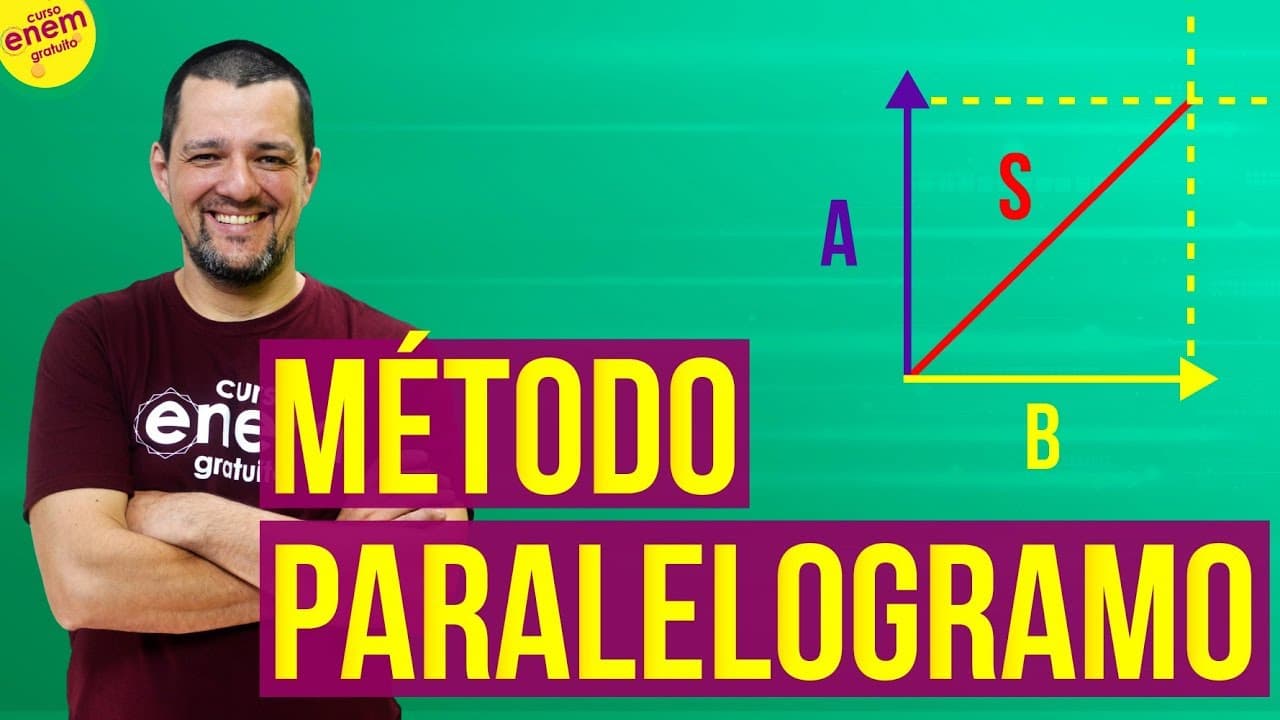 Thumbnail: SOMA DE VETORES: MÉTODO DO PARALELOGRAMO | Resumo de Física para o Enem
