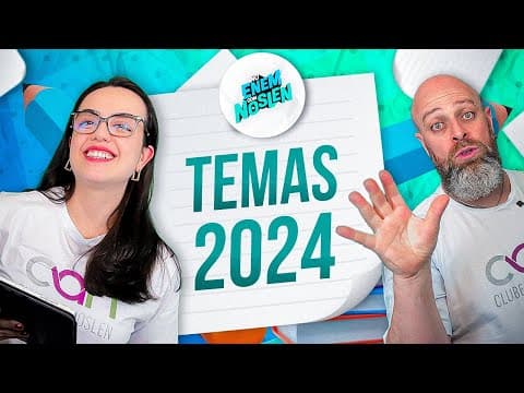 Thumbnail da aula: Possíveis Temas de Redação ENEM 2024 [Professor Noslen]