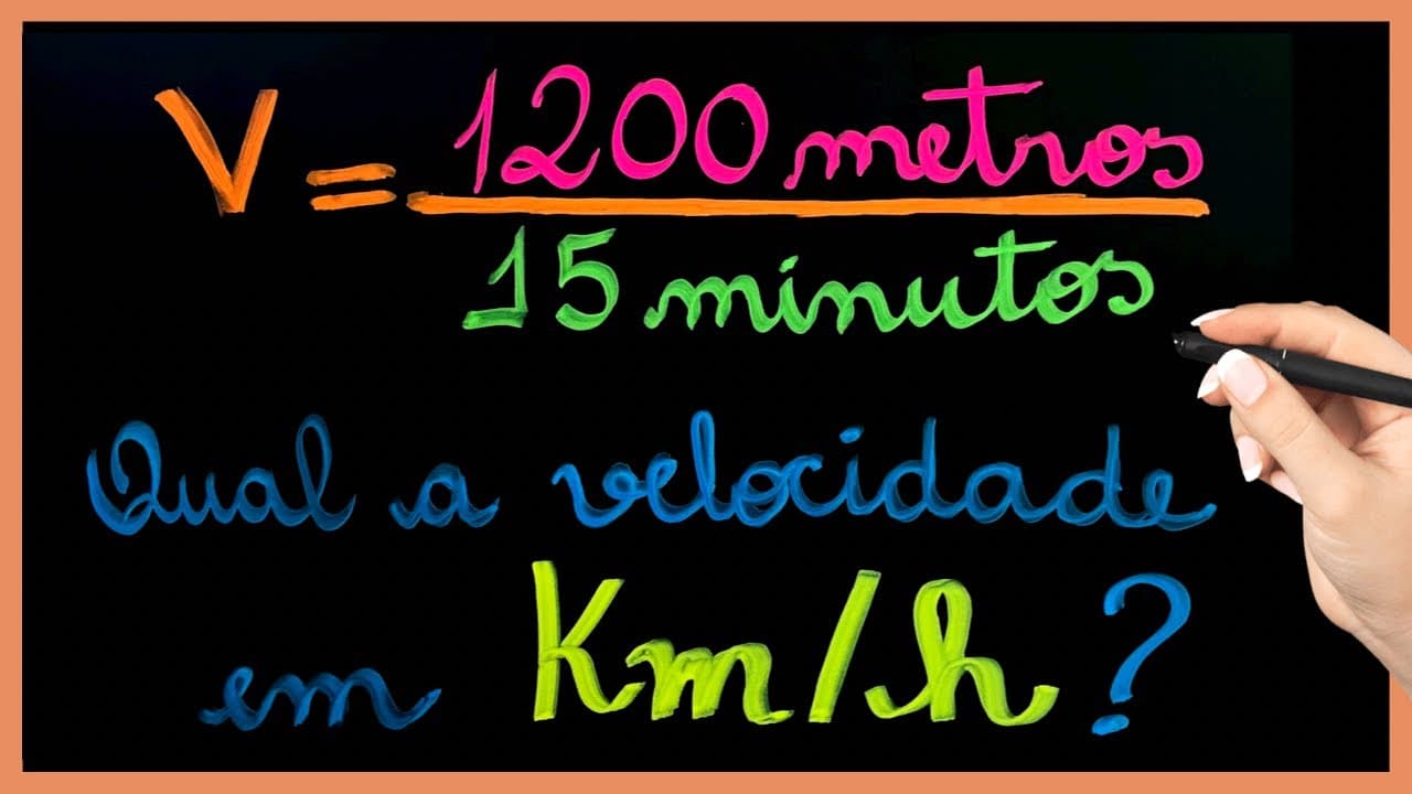 Thumbnail: VELOCIDADE MÉDIA SÓ USANDO DIVISÃO!!! MATEMÁTICA BÁSICA PURA!