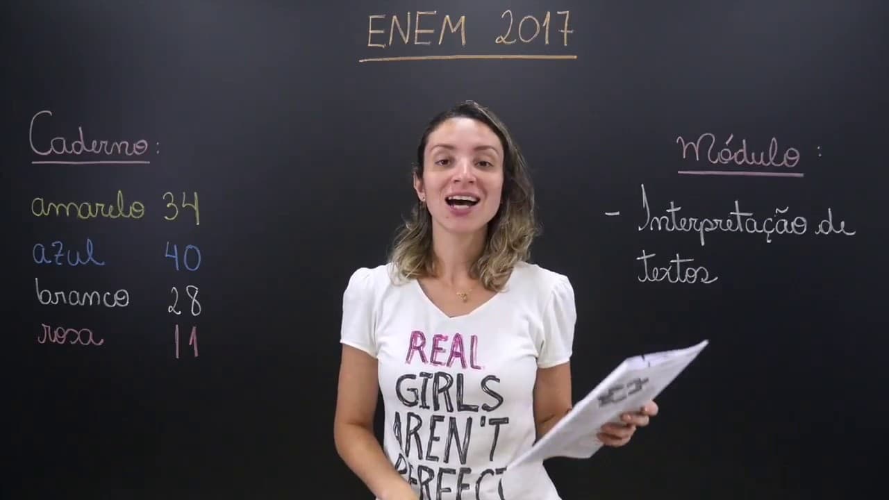 Thumbnail: ENEM 2017 - Questão 34 de Linguagens (Caderno Amarelo)