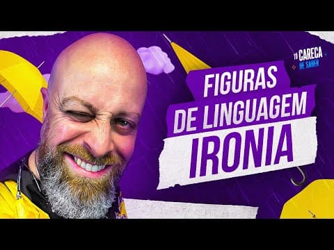 Thumbnail da aula: Figuras de Linguagem - Ironia [Professor Noslen] #figurasdelinguagem #professornoslen