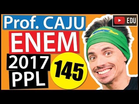 Thumbnail da aula: [ENEM 2017 PPL] 145 📒 ÁLGEBRA Chegando ao destino de uma mesma viagem, os turistas X e Y alugarão