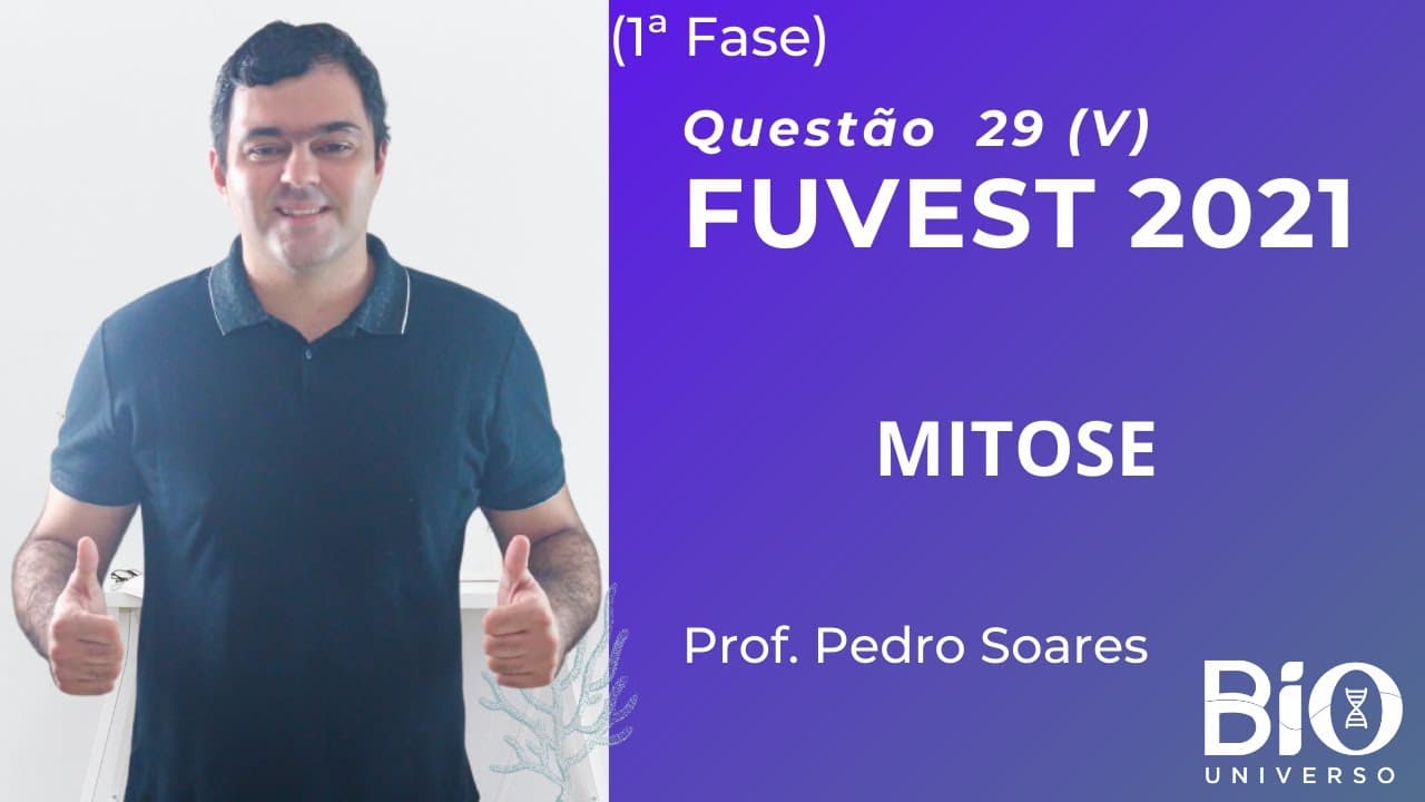 Thumbnail: FUVEST 2021 - 1ª Fase (Prova V) - Questão 29 - Considere dois genes (A e B) localizados em