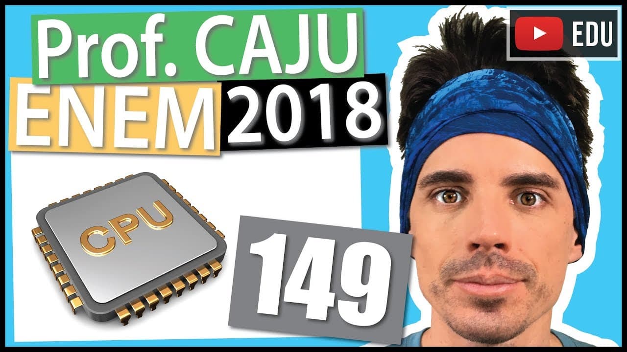 Thumbnail: [ENEM 2018] 149 📓 LOGARITMO Com o avanço em ciência da computação estamos próximos do momento em que