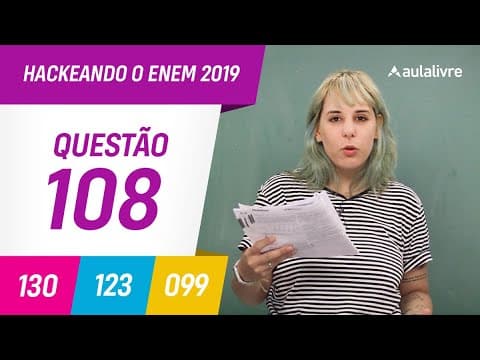 Thumbnail da aula: Enem 2019 | Biologia: Tecido conjuntivo | Questão 108 (cinza)