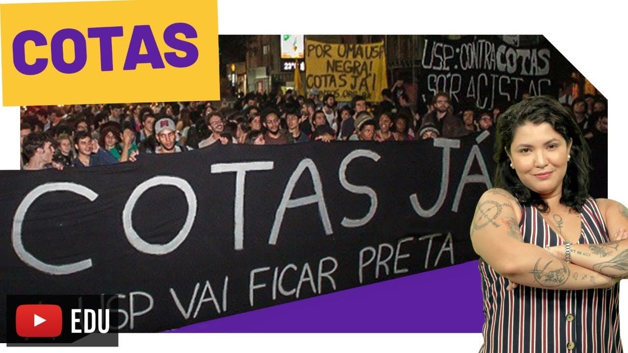 Thumbnail: Redação Enem | Cotas nas Universidades: Inclusão ou Retrocesso?