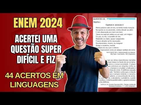 Thumbnail da aula: ENEM 2024: Capítulo 4, versículo 3 Minha palavra vale um tiro, eu tenho muita munição