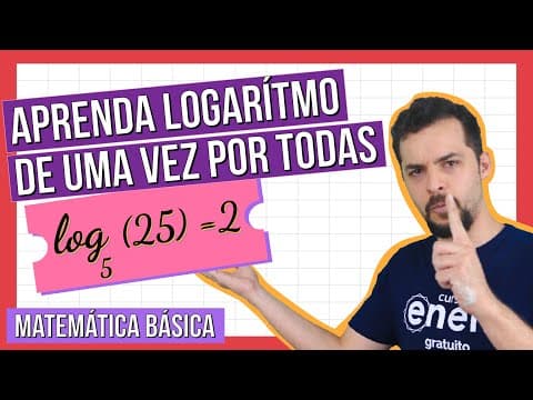 Thumbnail da aula: APRENDA LOGARITMO DE UMA VEZ POR TODAS | Curso de matemática básica. Professor Lucas Borguezan