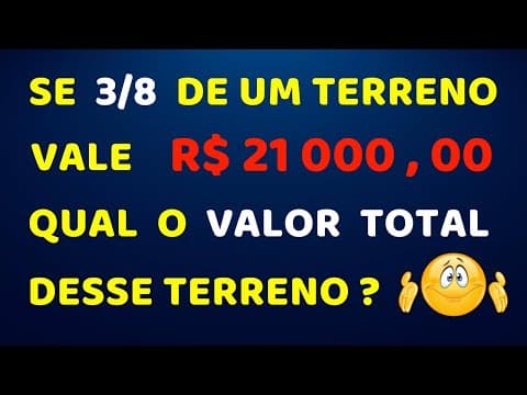 Thumbnail da aula: FRAÇÃO DE UM NÚMERO !!! Matemática básica todo dia! 📚🚀