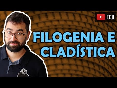 Thumbnail da aula: Filogenia e Cladogramas - Aula 09 - Módulo III: Evolução e Classificação dos Seres | Prof. Gui