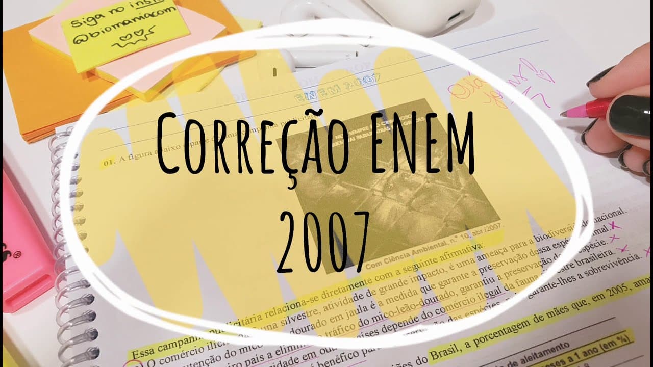 Thumbnail: Correção ENEM 2007 - Biologia