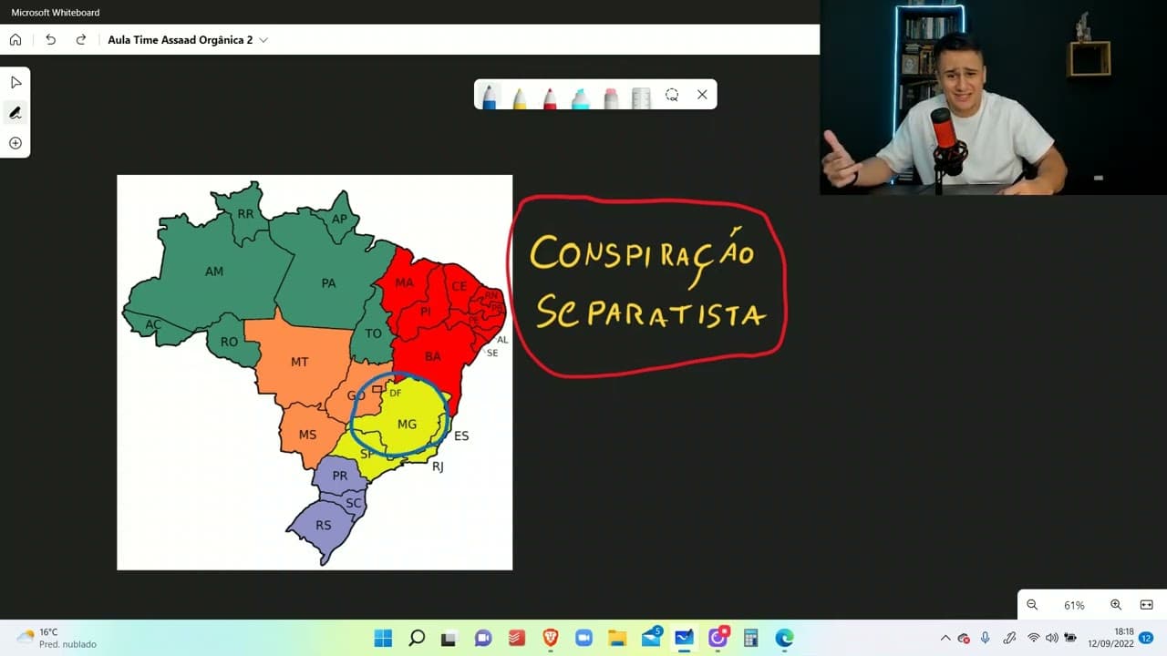 Thumbnail: Humanas a jato: FINALMENTE ENTENDA inconfidência mineira e movimentos separatistas.