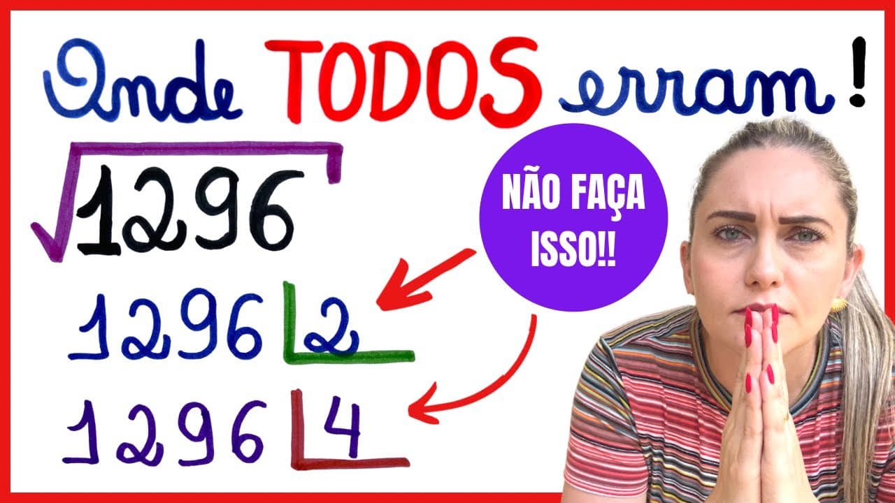 Thumbnail: RAIZ QUADRADA , ONDE TODOS ERRAM!!