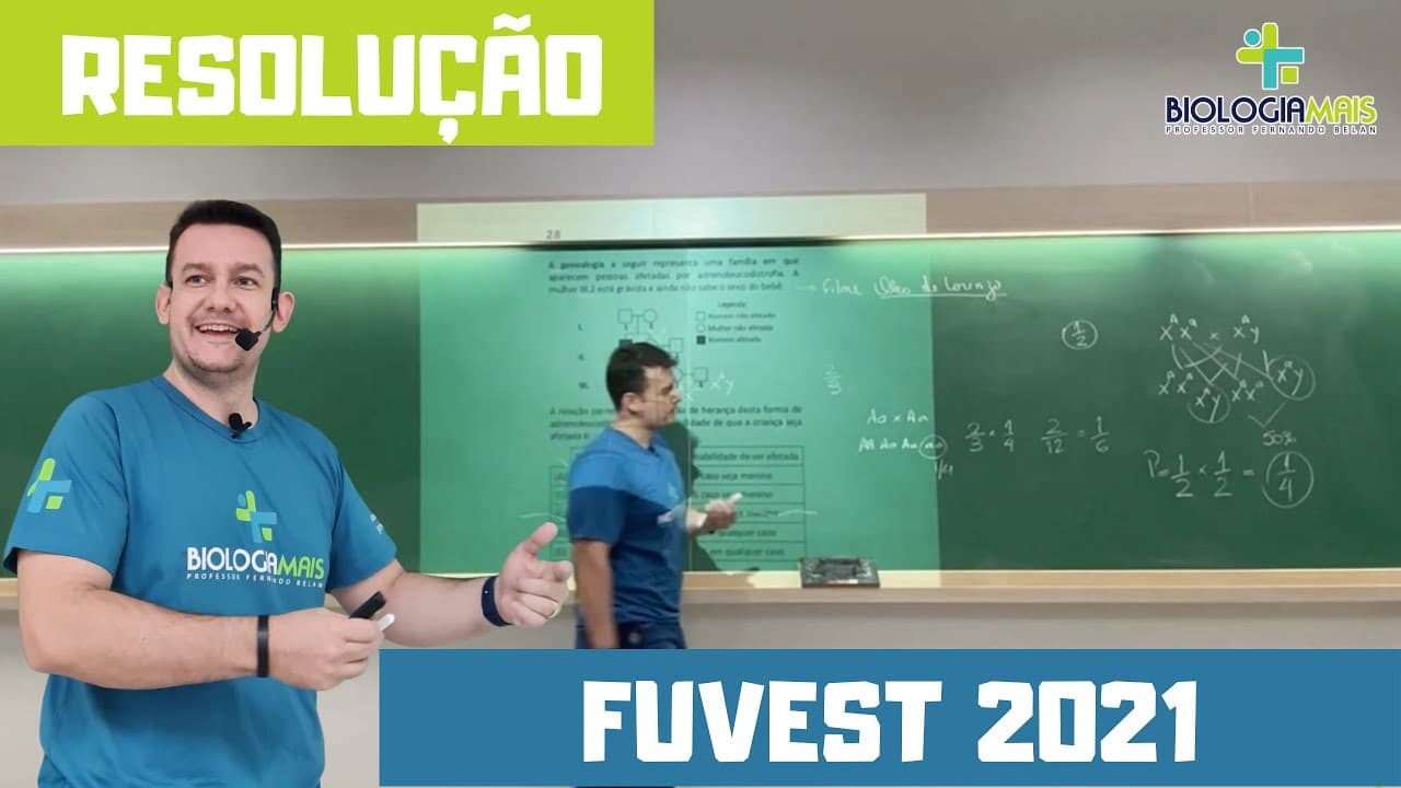 Thumbnail: BIOLOGIA MAIS - RESOLUÇÃO FUVEST 2021 - PROF. FERNANDO BELAN