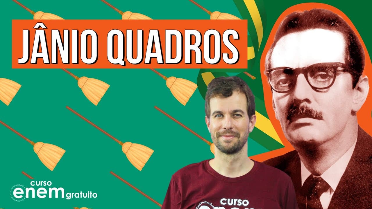 Thumbnail: JÂNIO QUADROS: da ascensão à renúncia | RESUMO DE HISTÓRIA PARA O ENEM