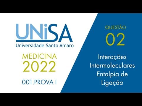 Thumbnail da aula: UNISA 2022 | Questão 02 | Prova 1